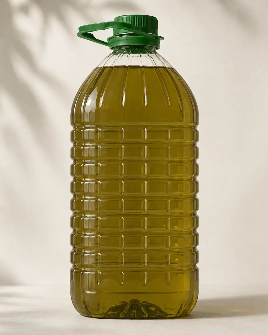 Bidon de 5 L d'huile d'olive extra vierge Oliviera de la Chaouïa, vendu en gros